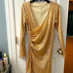 Sparkling Gold sequence dress